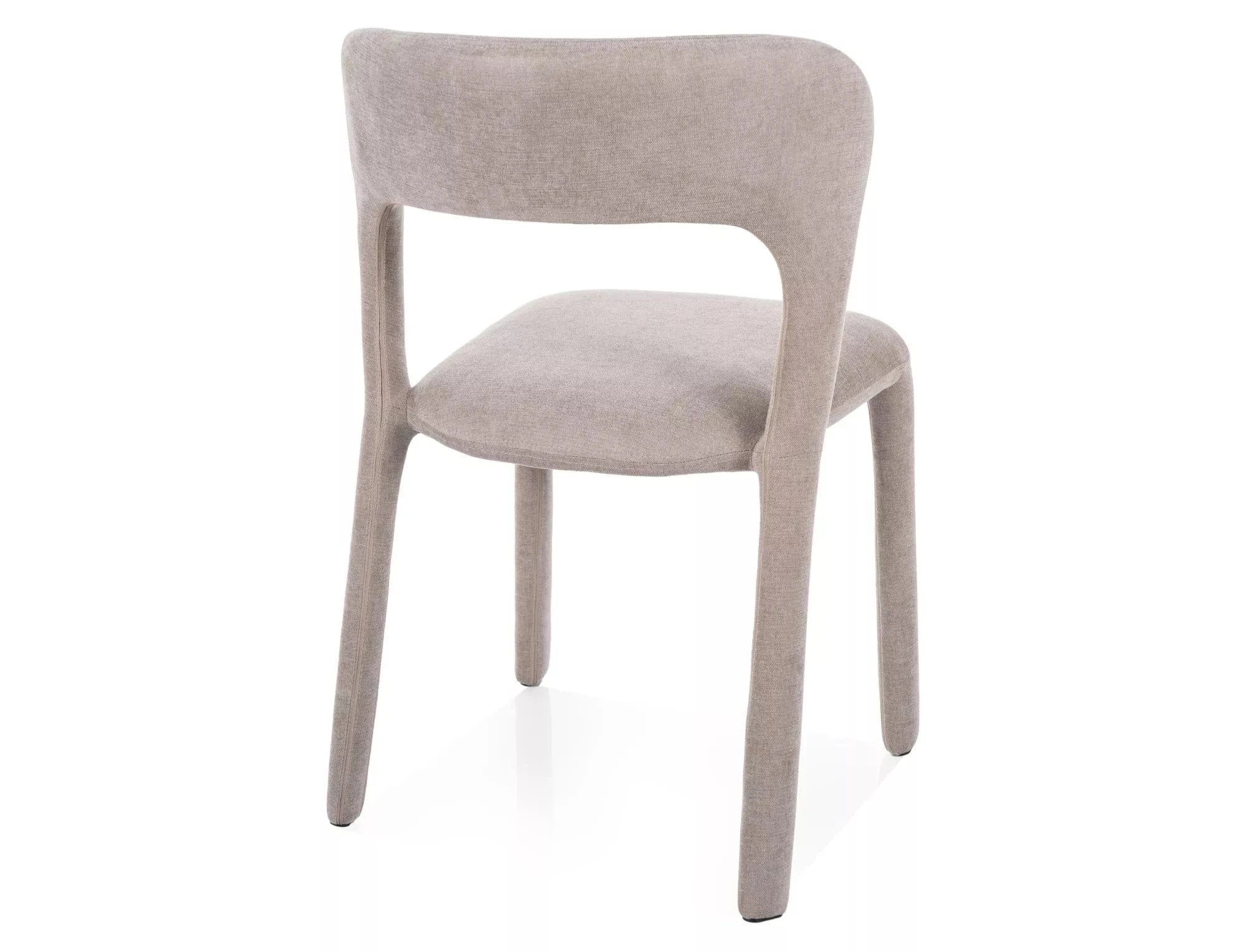 Signal Scaun tapitat cu stofa si picioare tapitate, Vicis Velvet Bej, l49xA48xH77 cm