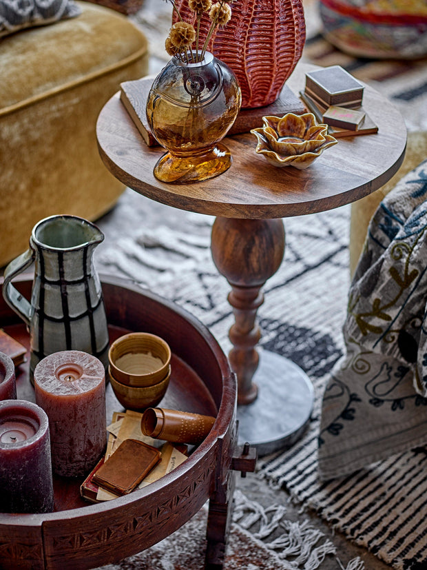 Scaunel din lemn, Paloma Maro, Ø60xH42 cm (5)