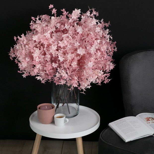 Decoking Set 10 fire flori artificiale, Bazy Roz, H70 cm