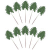 Decoking Set 10 frunze decorative artificiale, Tropi Verde, H80 cm