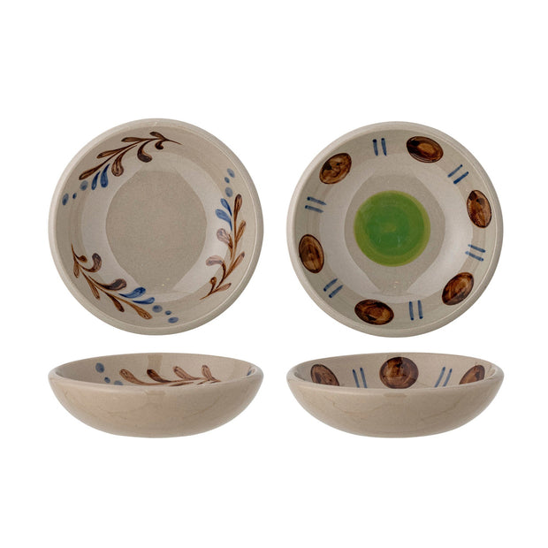 Set 2 boluri din ceramica, Peline Albastru, 100 ml