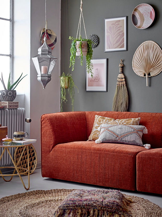 Set 2 decoratiuni de perete din frunze de palmier, Oumou Natural, L41xl5,5xH54 / L29xl2,5xH42 cm (1)