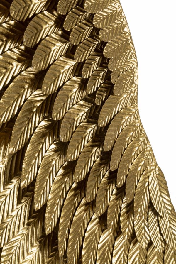 Set 2 decoratiuni din metal, Super Wings Auriu, l60xA8xH146 cm (1)