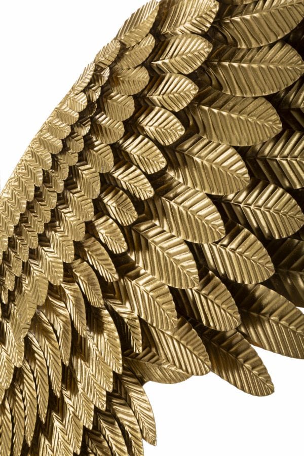 Set 2 decoratiuni din metal, Super Wings Auriu, l60xA8xH146 cm (3)