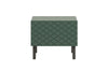 Set 2 noptiere din pal, MDF si metal, cu 1 sertar, Scalia II 50-1SZ Verde / Negru, l50xA42xH42 cm (4)