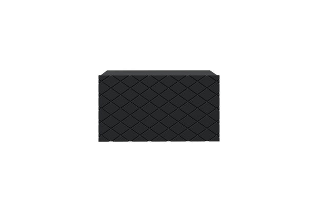 Set 2 noptiere suspendate din pal si MDF, cu 1 sertar, Scalia 50-1SZ Negru, l50xA42xH27 cm (3)