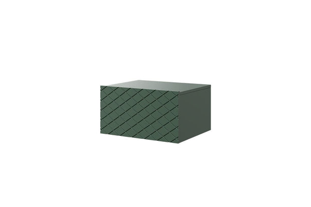 Set 2 noptiere suspendate din pal si MDF, cu 1 sertar, Scalia 50-1SZ Verde, l50xA42xH27 cm (3)