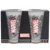 Set 2 pahare din sticla, Avengers Multicolor, 490 ml