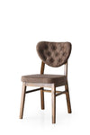 Set 2 scaune din lemn de fag, tapitate cu stofa Elma Maro, l47xA52xH88 cm (1)