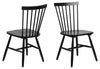 Set 2 scaune din lemn de mesteacan, Riano Negru, l50,5xA49,5xH86 cm