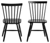 Set 2 scaune din lemn de mesteacan, Riano Negru, l50,5xA49,5xH86 cm (3)