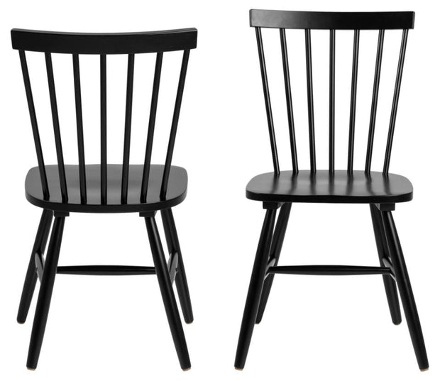 Set 2 scaune din lemn de mesteacan, Riano Negru, l50,5xA49,5xH86 cm (3)