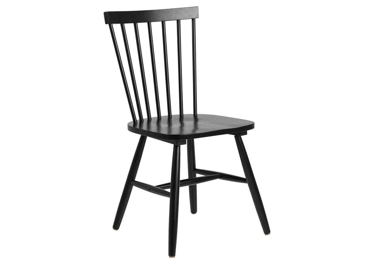 Set 2 scaune din lemn de mesteacan, Riano Negru, l50,5xA49,5xH86 cm (4)