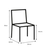Set 2 scaune din lemn de mesteacan, Riano Negru, l50,5xA49,5xH86 cm (9)