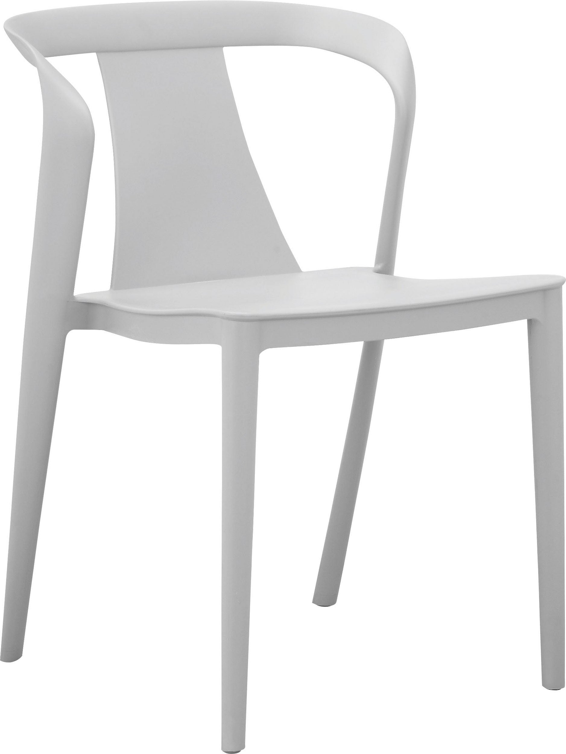 Dorel Home Set 2 scaune din plastic, Aviva Velvet Gri, l49xA54xH77 cm