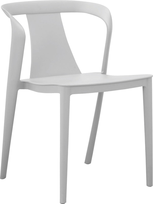 Dorel Home Set 2 scaune din plastic, Aviva Velvet Gri, l49xA54xH77 cm