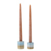 Set 2 suporturi pentru lumanari din ceramica, Clarabel Albastru, Ø5xH5,5 / Ø5xH4,5 cm (1)