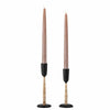 Set 2 suporturi pentru lumanari din metal, Melucca Negru, Ø6xH20 / Ø6xH18 cm (1)