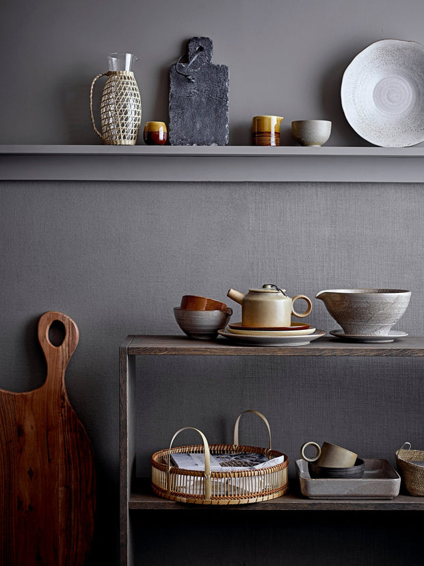 Bloomingville Set 2 tavi pentru servire din bambus, Salle Natural, Ø45xH10 / Ø35xH8 cm