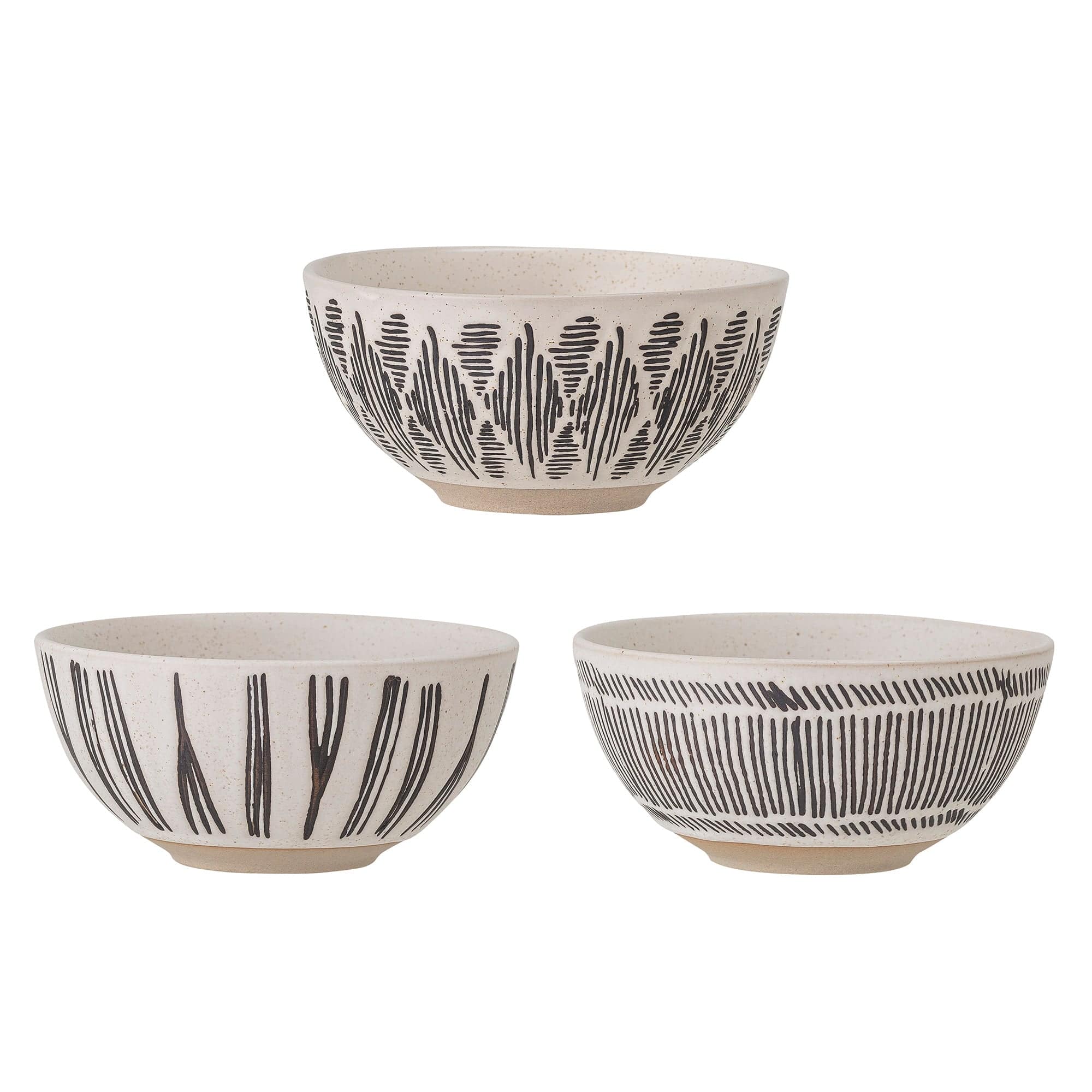 Set 3 boluri din ceramica, Eliana Negru, 250 ml