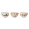 Set 3 boluri din ceramica, Harvest Natural, 320 ml