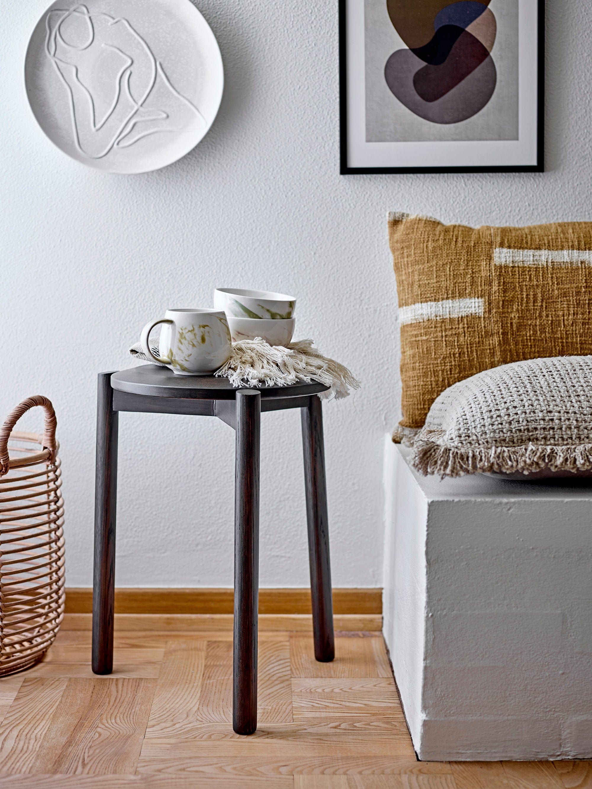 Set 3 boluri din ceramica, Palma Verde, 300 ml (3)