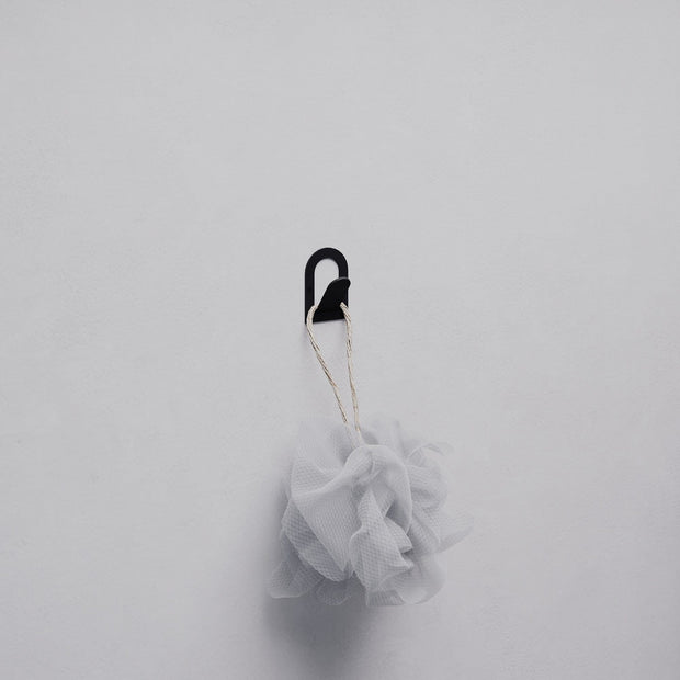 Set 3 carlige metalice pentru perete, Astra Negru, l4xA3,1xH6 cm (2)