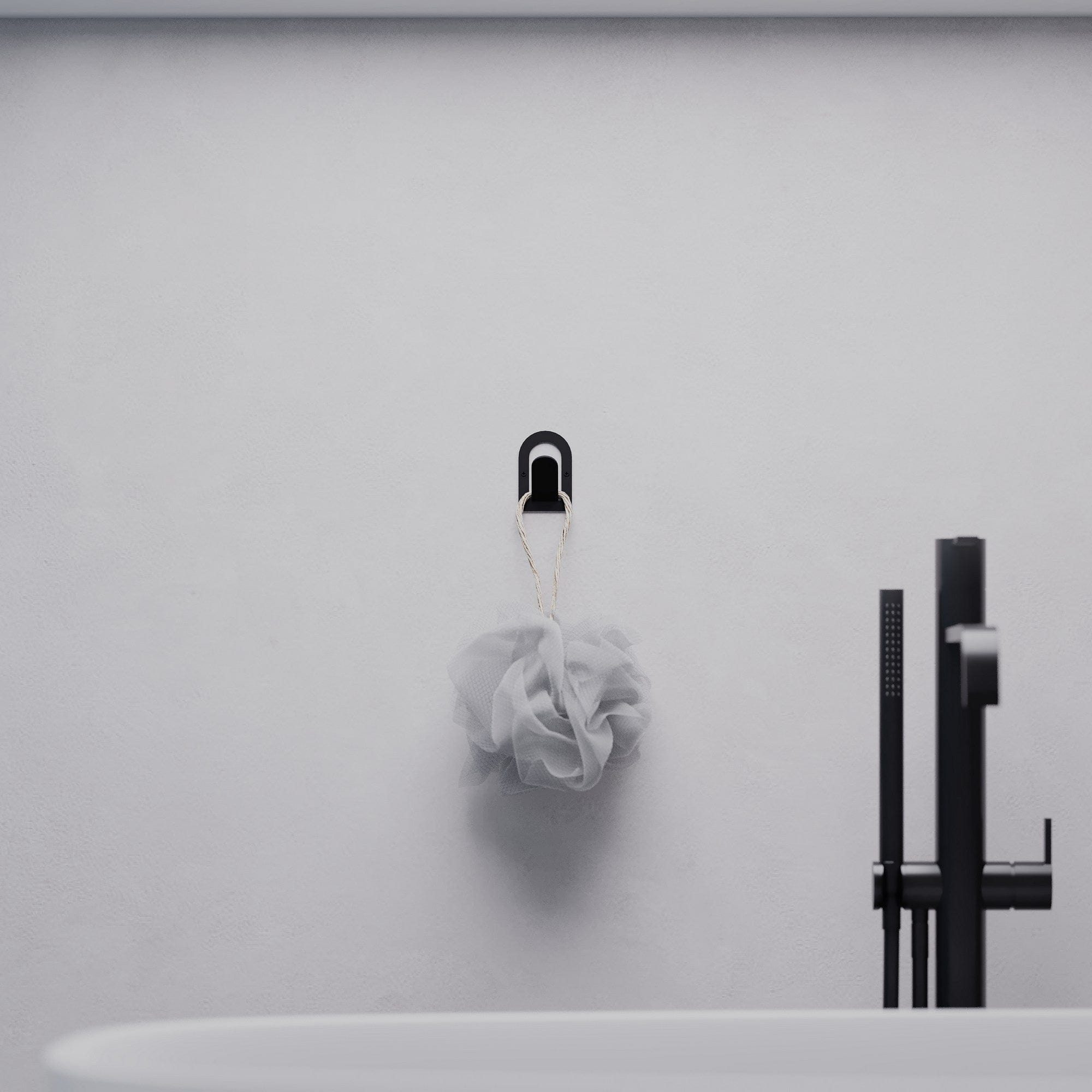 Set 3 carlige metalice pentru perete, Astra Negru, l4xA3,1xH6 cm (3)