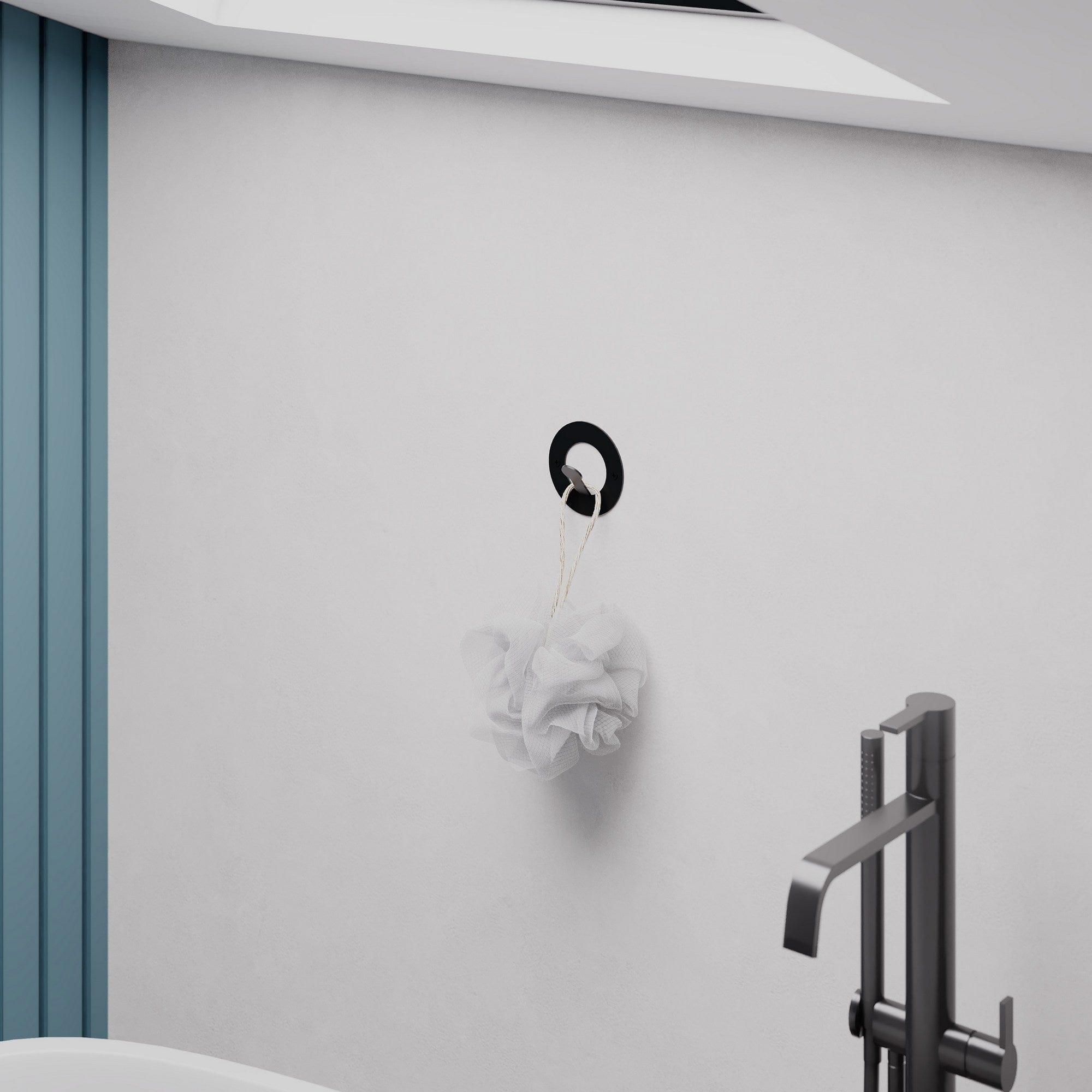 Set 3 carlige metalice pentru perete, Kaly Negru, l8,2xA3xH8,2 cm (1)