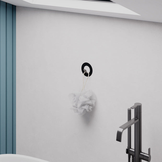 Set 3 carlige metalice pentru perete, Kaly Negru, l8,2xA3xH8,2 cm (1)