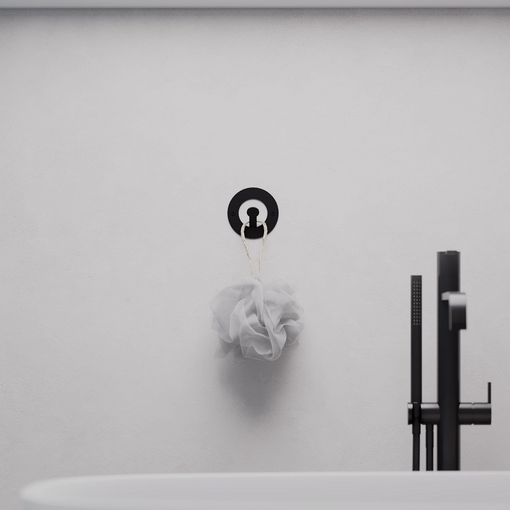 Set 3 carlige metalice pentru perete, Kaly Negru, l8,2xA3xH8,2 cm (3)