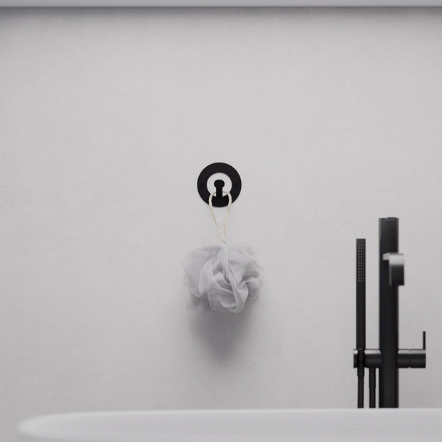 Set 3 carlige metalice pentru perete, Kaly Negru, l8,2xA3xH8,2 cm (3)