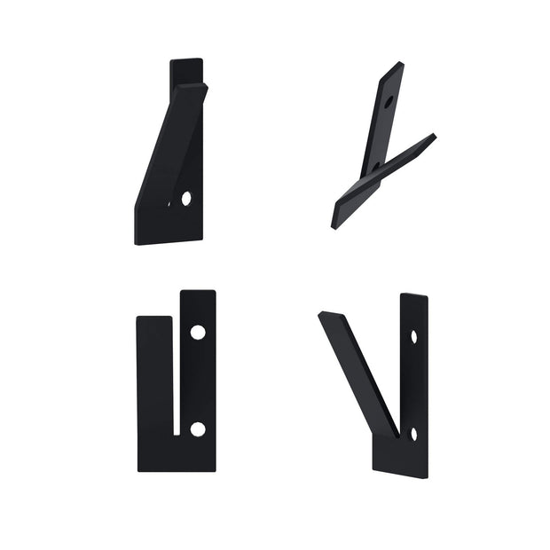 Set 3 carlige metalice pentru perete, Nora Negru, l2,6xA3,1xH6 cm (5)