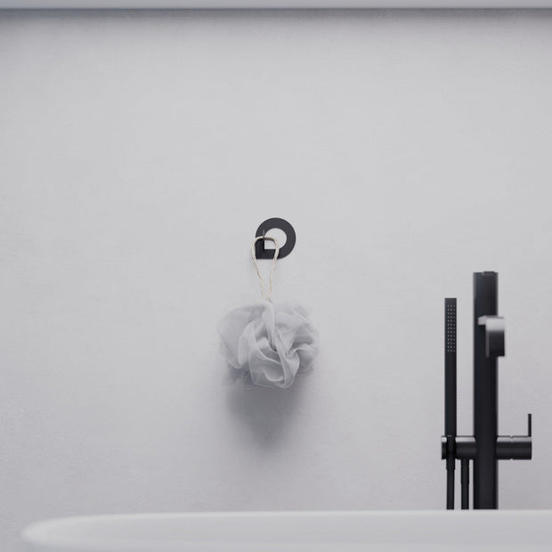 Set 3 carlige metalice pentru perete, Pino Negru, l6xA3,2xH6 cm (3)