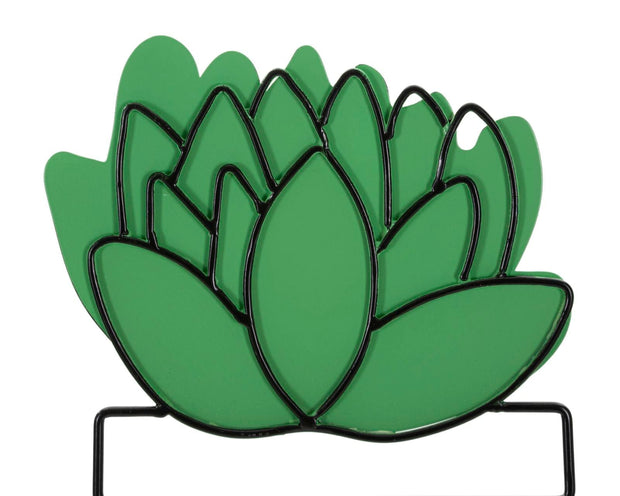 Set 3 decoratiuni de perete din metal, Cactus Multicolor, l33xA1,3xH46,5 / l33xA1,3xH33 cm (1)