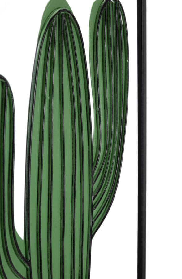 Set 3 decoratiuni de perete din metal, Cactus Multicolor, l33xA1,3xH46,5 / l33xA1,3xH33 cm (2)