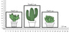 Set 3 decoratiuni de perete din metal, Cactus Multicolor, l33xA1,3xH46,5 / l33xA1,3xH33 cm (5)