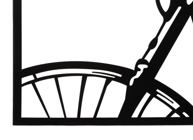 Set 3 decoratiuni din metal, Bike Multicolor, l40xA1,3xH60 cm (1)