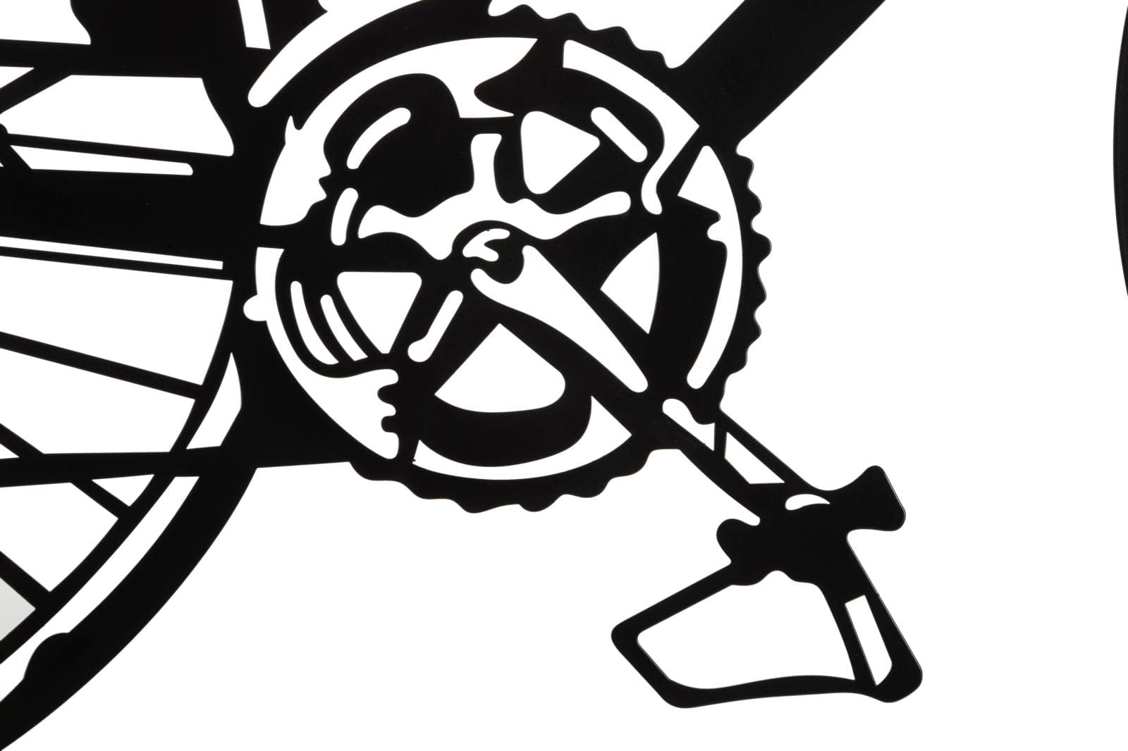 Set 3 decoratiuni din metal, Bike Multicolor, l40xA1,3xH60 cm (2)