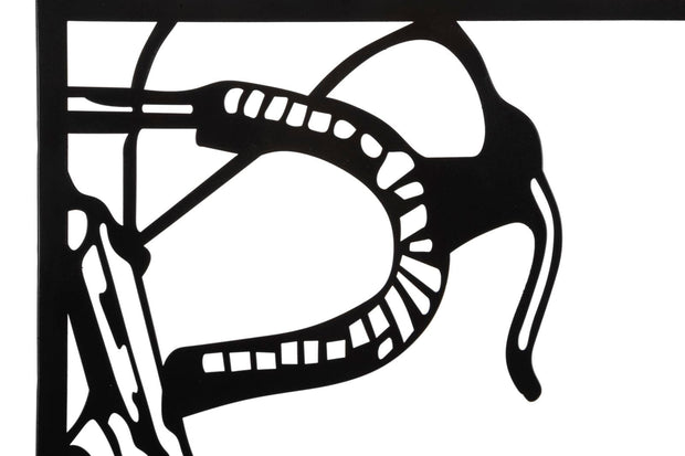 Set 3 decoratiuni din metal, Bike Multicolor, l40xA1,3xH60 cm (3)