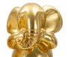 Set 3 decoratiuni din polirasina, Elephant Auriu, Ø15,5xH20,5 cm (4)