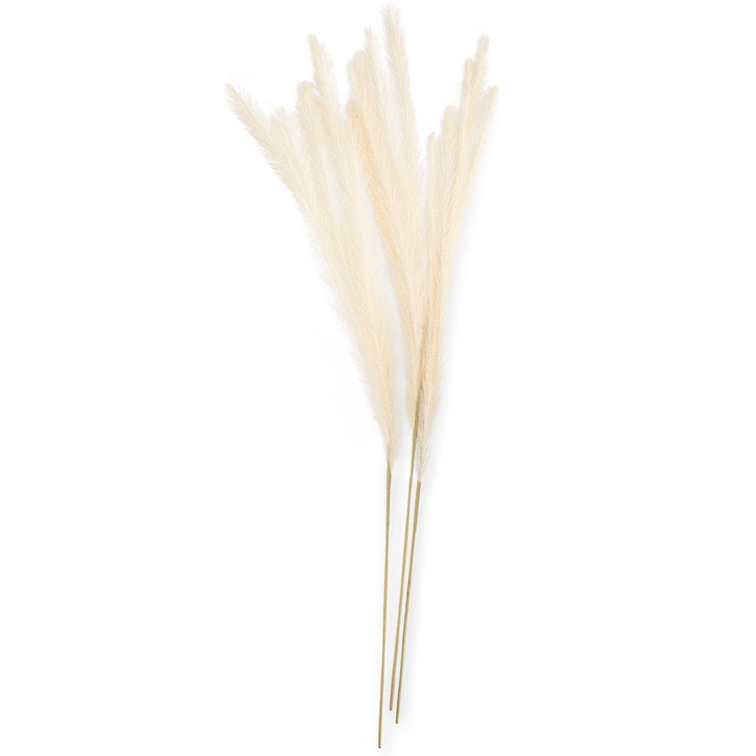 Decoking Set 3 fire flori artificiale, Pamply Crem, H125 cm