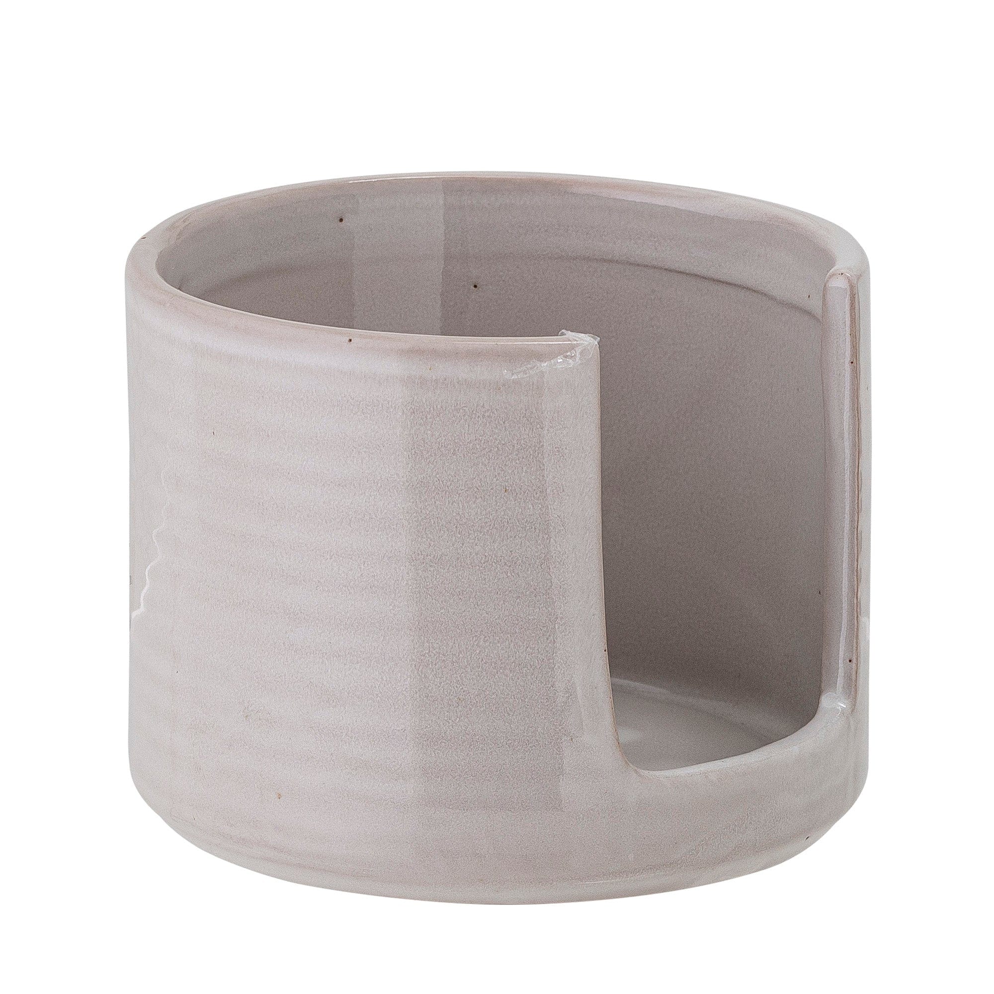 Set 4 boluri cu suport, din ceramica, Iris Gri, 75 ml (3)