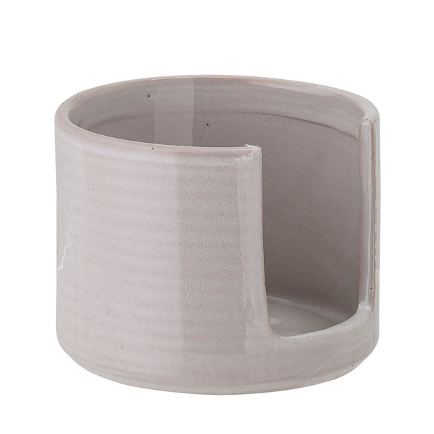 Set 4 boluri cu suport, din ceramica, Iris Gri, 75 ml (3)