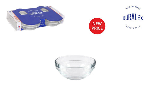 Set 4 boluri din sticla, Lys Transparent, 35 ml