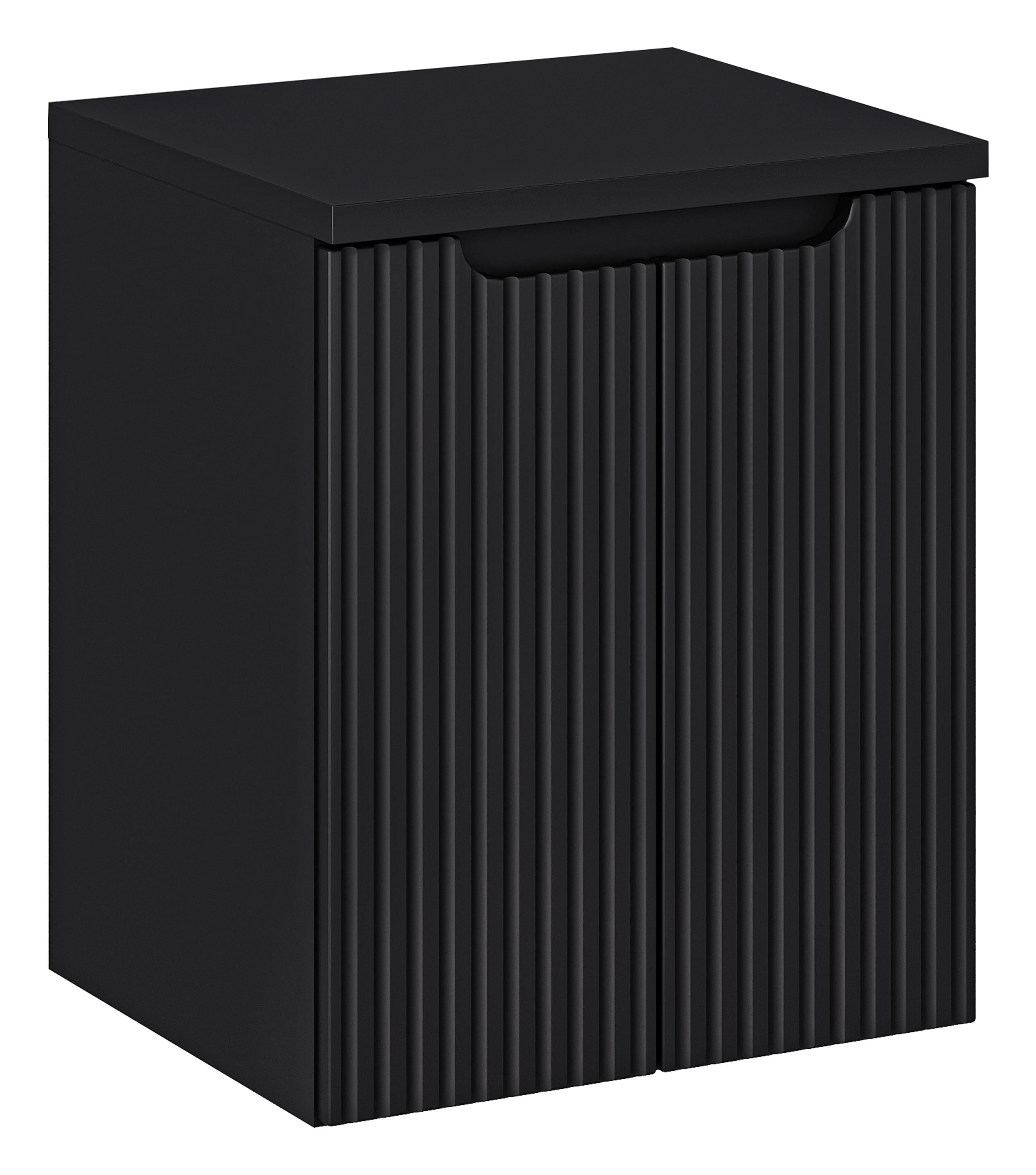 Set baie masca cu blat, cu 2 usi 50 cm, Nob Negru