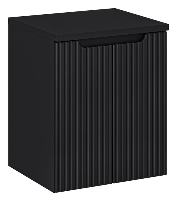 Set baie masca cu blat, cu 2 usi 50 cm, Nob Negru