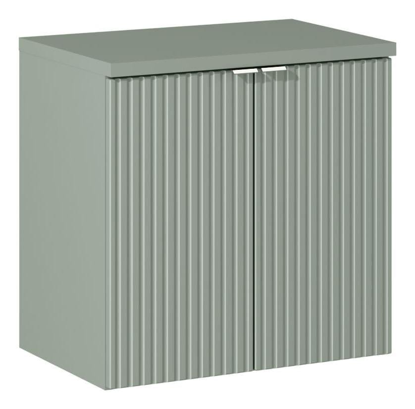 Set baie masca cu blat, cu 2 usi 60 cm, Lrg Verde