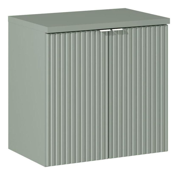 Set baie masca cu blat, cu 2 usi 60 cm, Lrg Verde