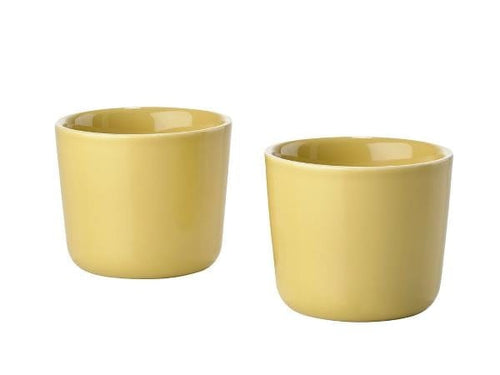 BFSummer Set cani termice Singles 330480 Galben, 200 ml Ø9xH7,5 cm, 2 piese, Zone Denmark